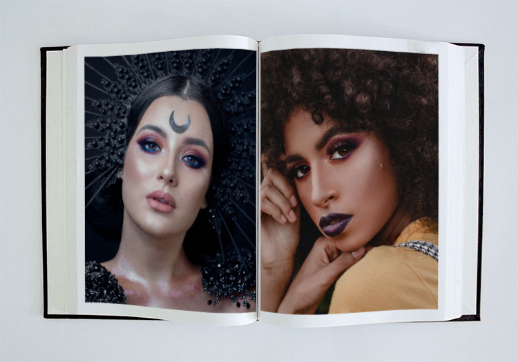 makeup artist printed portfolio