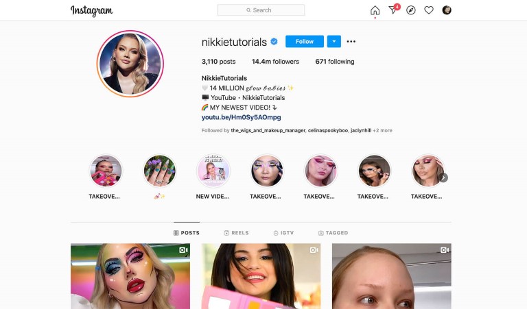 Nikkie Tutorials Instagram Profile