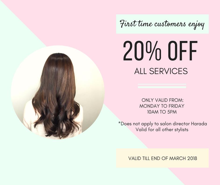 Hair salon discounts for new clients