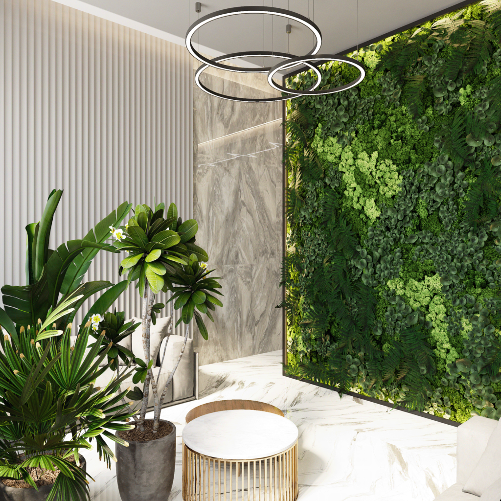 Reception-area-with-green-plants