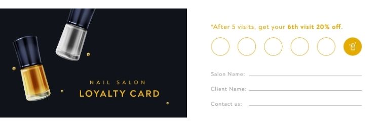free nail salon loyalty card template