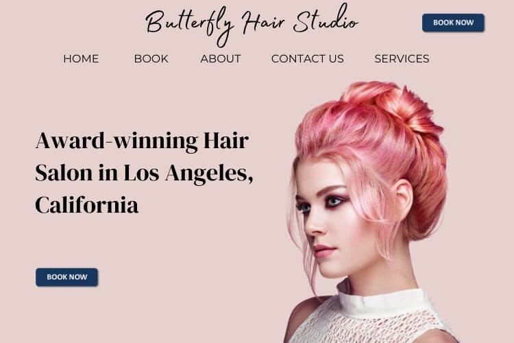 website template for hair salon