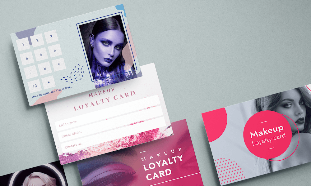 free makeup artist loyalty card templates