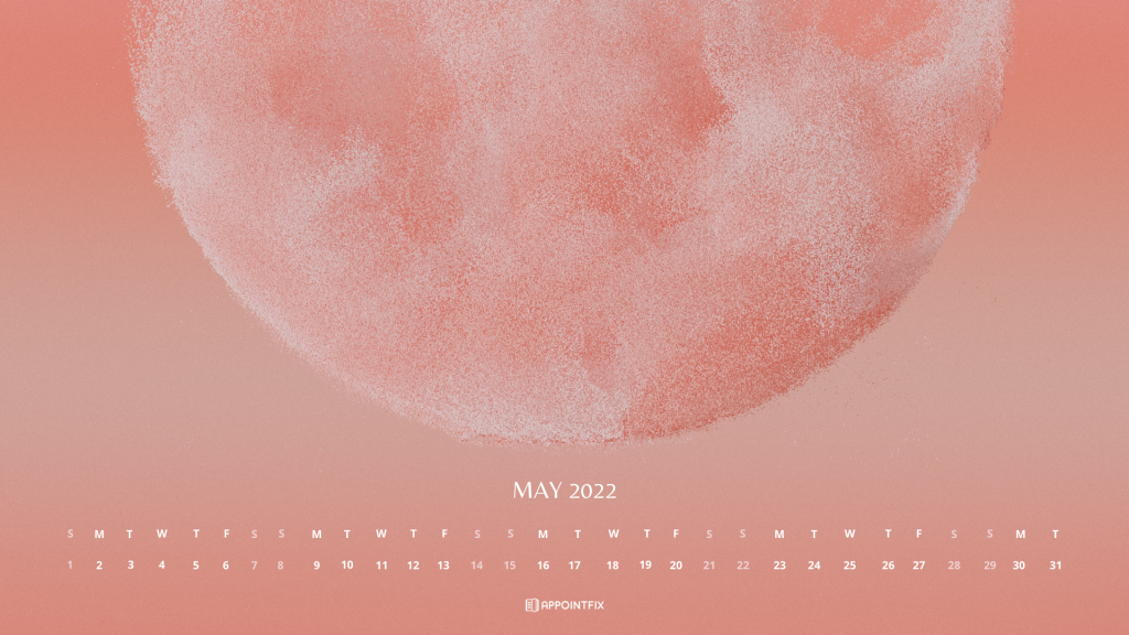 pink moon wallpaper calendar desktop
