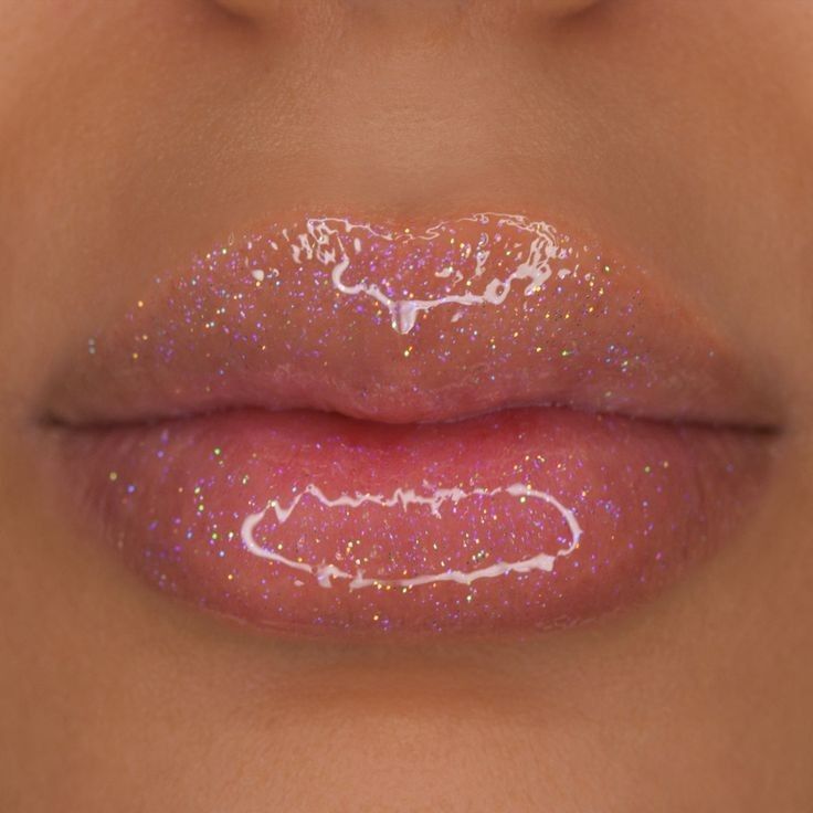 Soft glitter lip jelly