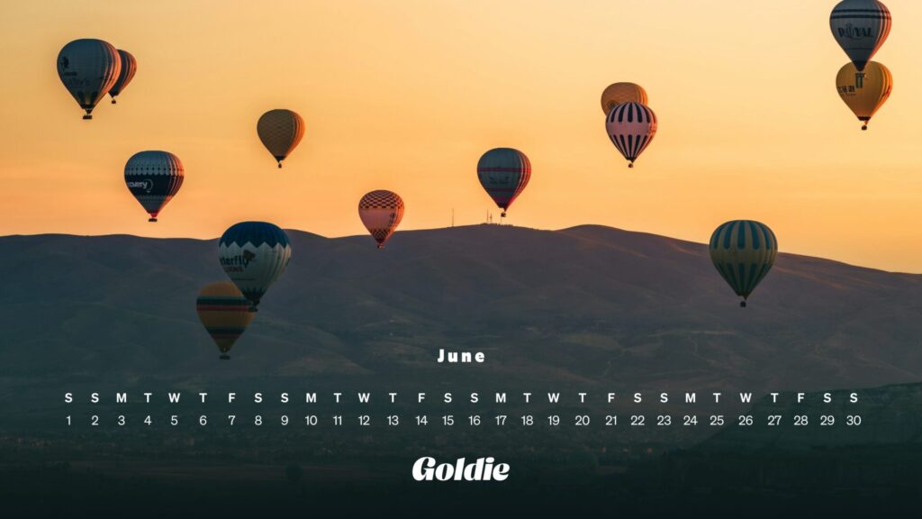 Cappadocia calendar wallpaper desktop