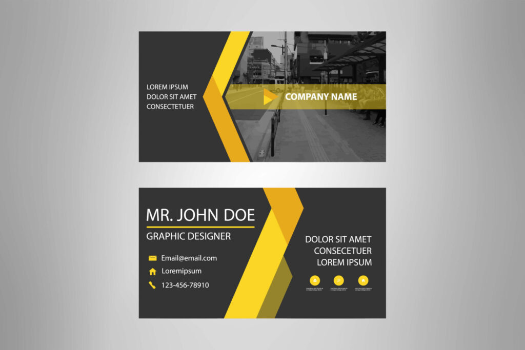 Business card for driving instructor