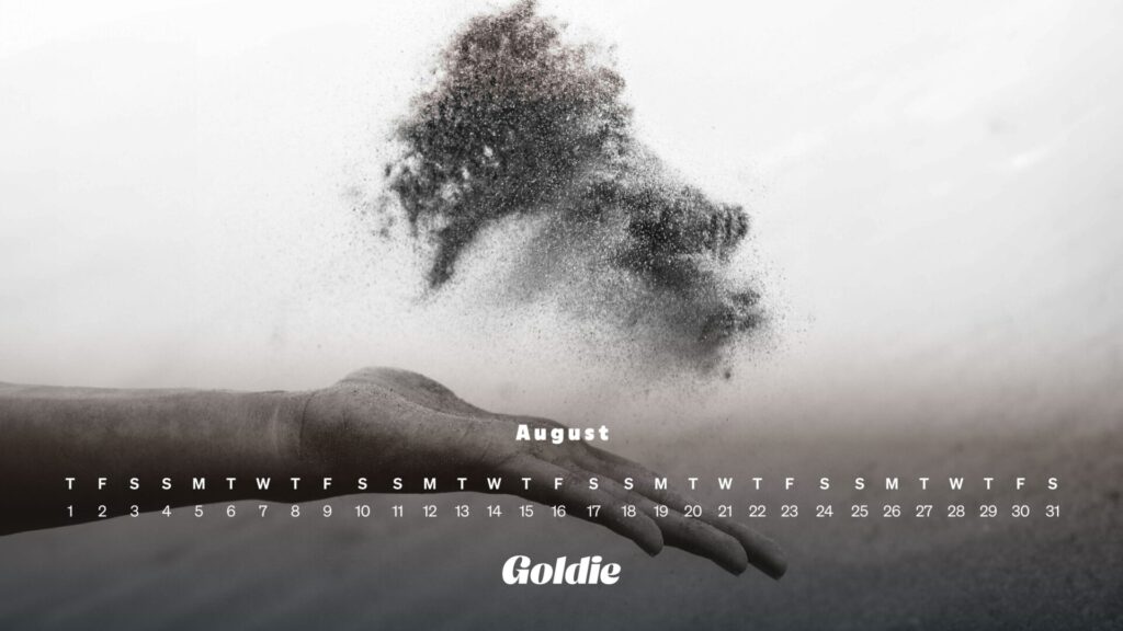 August Reverie calendar wallpaper desktop