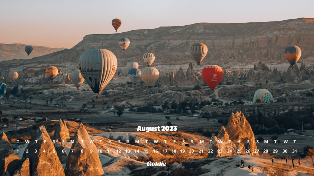 Cappadocia calendar wallpaper - desktop