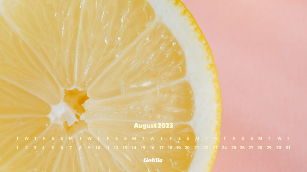 Lemon calendar wallpaper - desktop