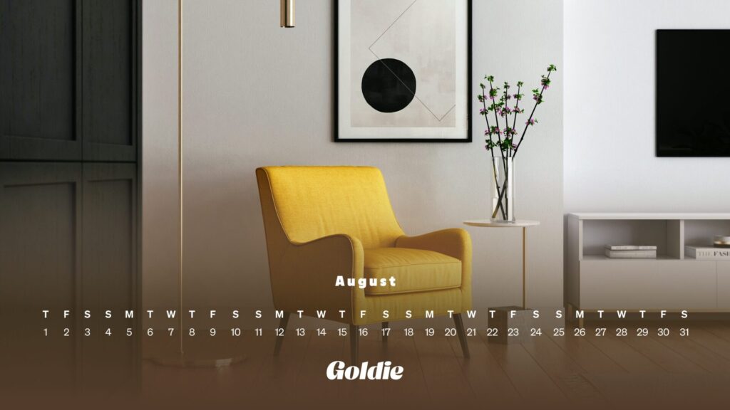 Minimalist design calendar wallpaper desktop