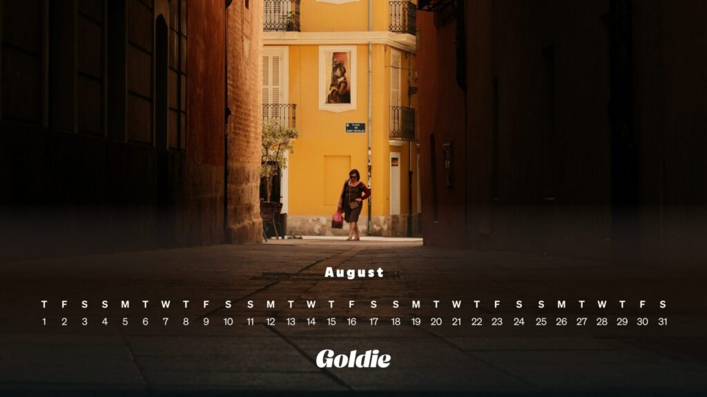 Summer in Spain calendar wallpaper desktop