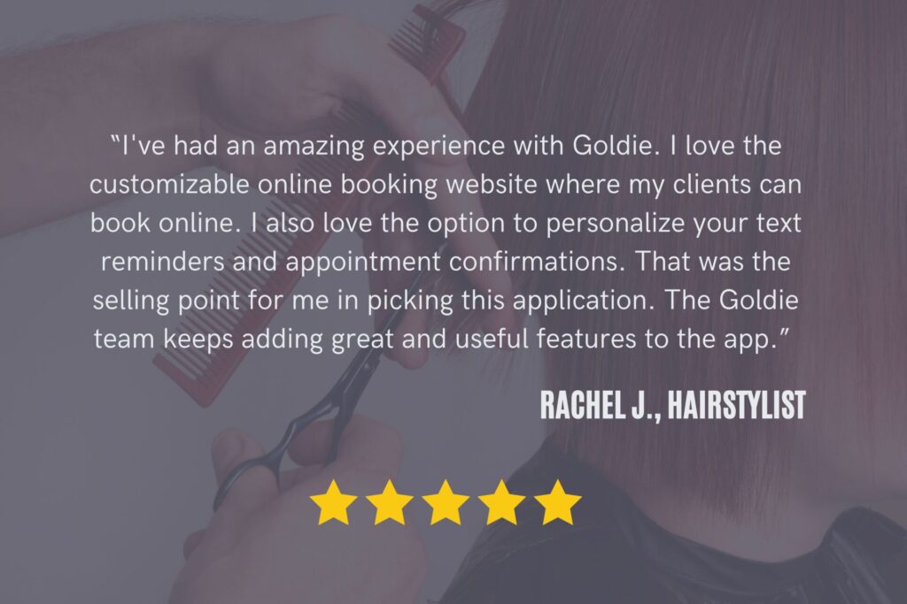 Goldie app user testimonial