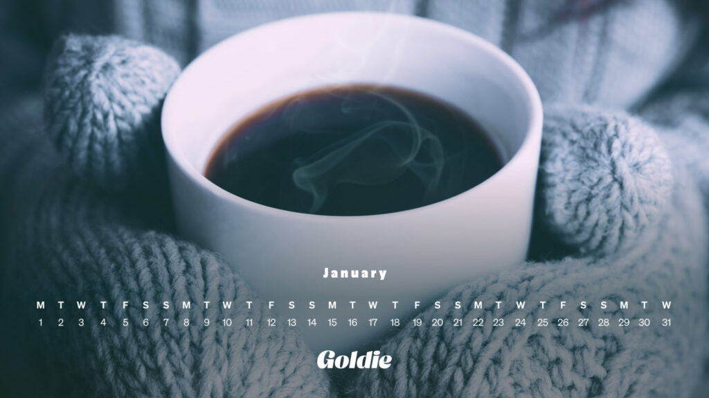Warming tea calendar wallpaper desktop
