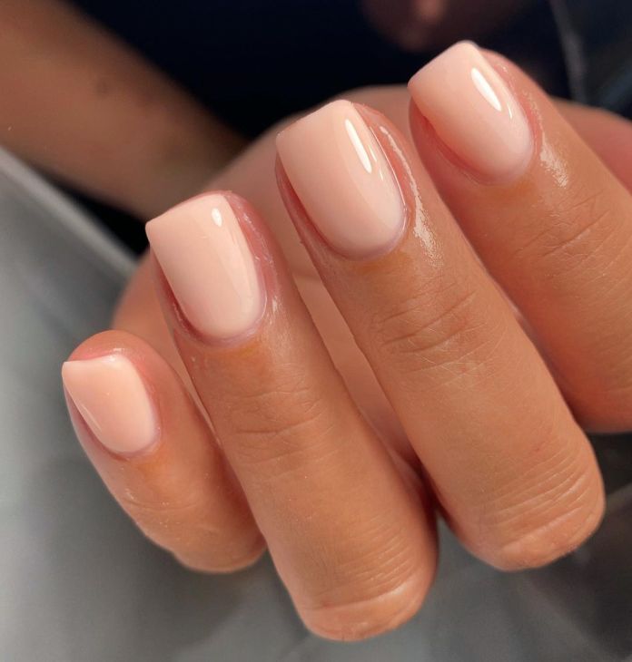 Peachy nails