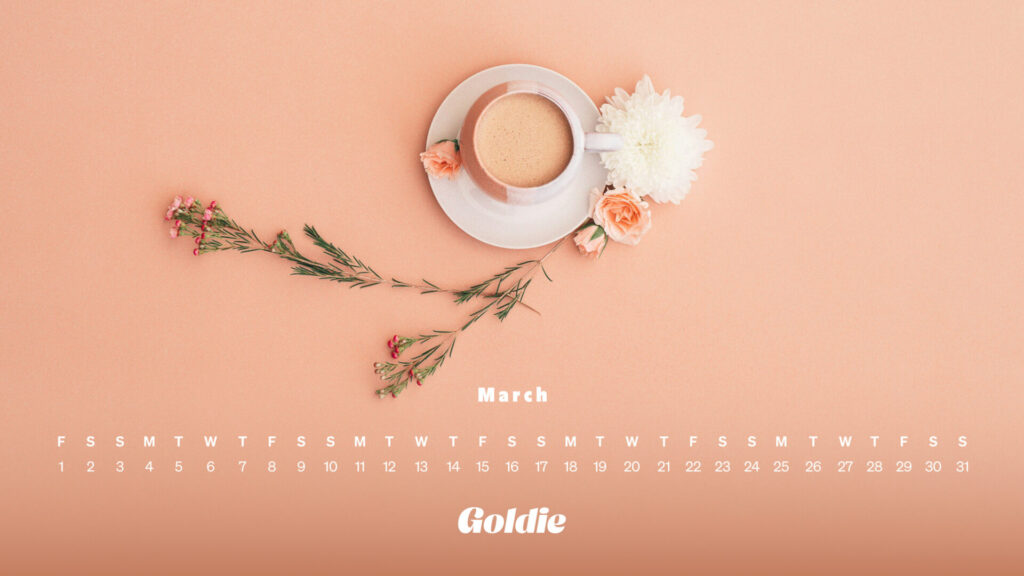 Coffee break calendar wallpaper desktop