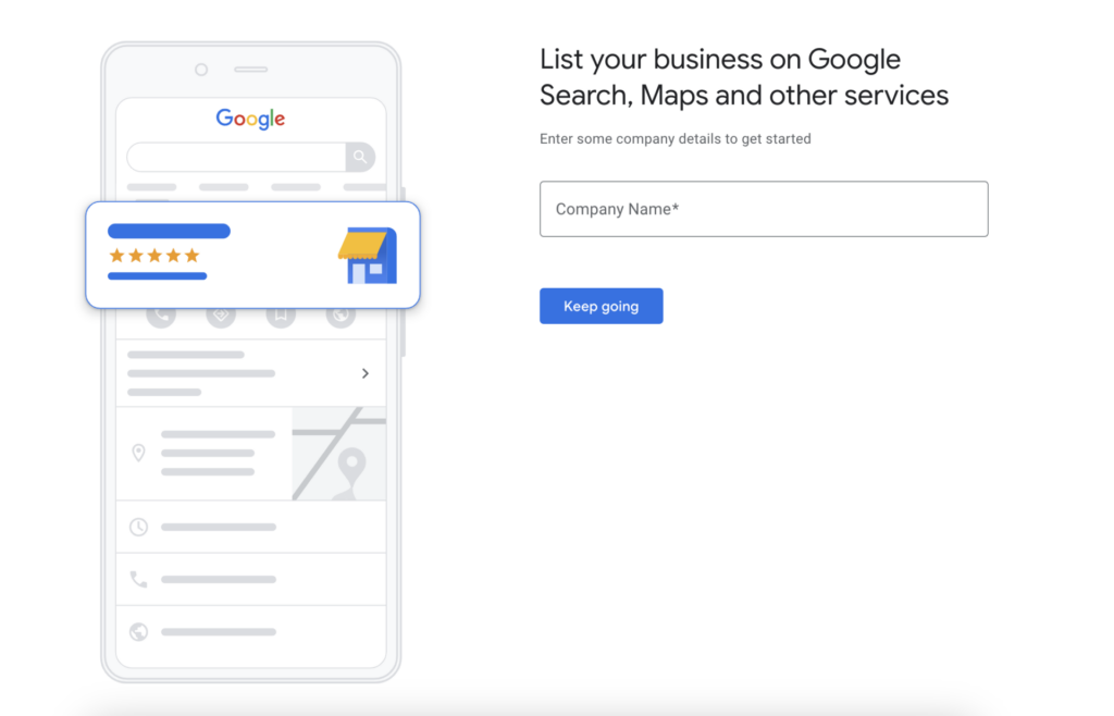 List your business on Google search