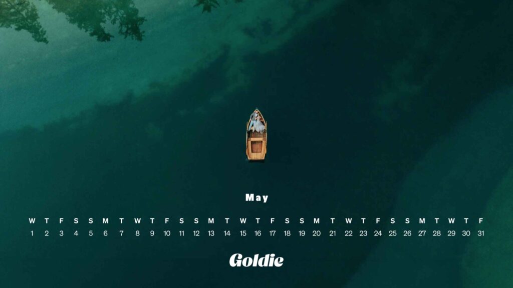 Lovers on the lake calendar wallpaper desktop
