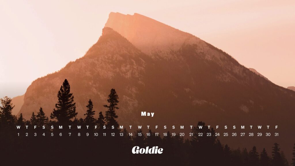 Mountain lover calendar wallpaper desktop