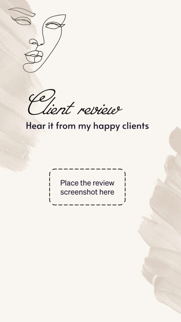 Client review testimonial