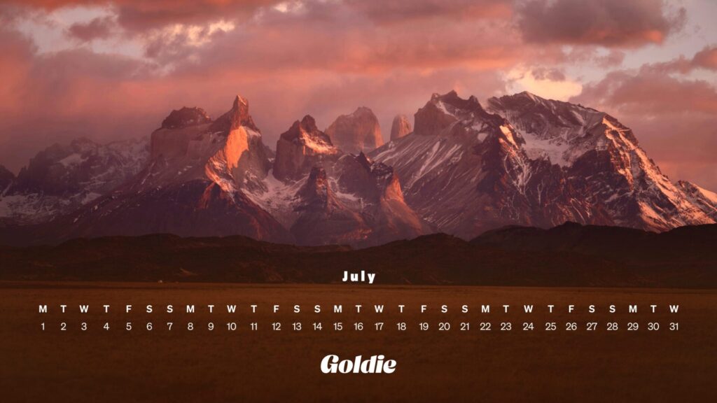 Majestic mountains calendar wallpaper desktop