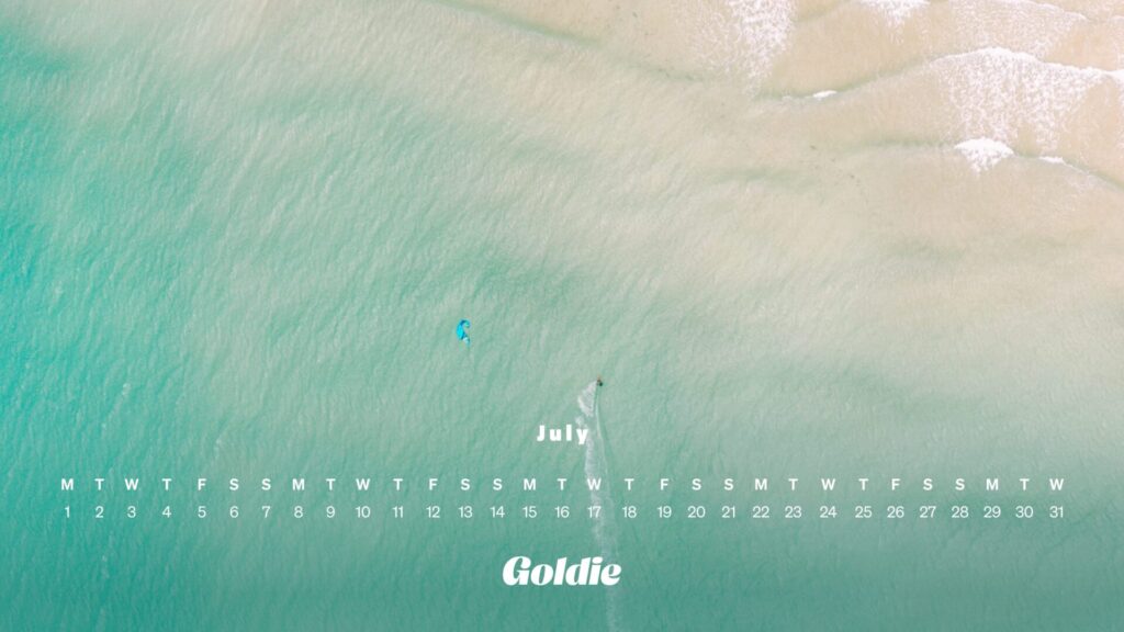 Maldives vibes calendar wallpaper desktop