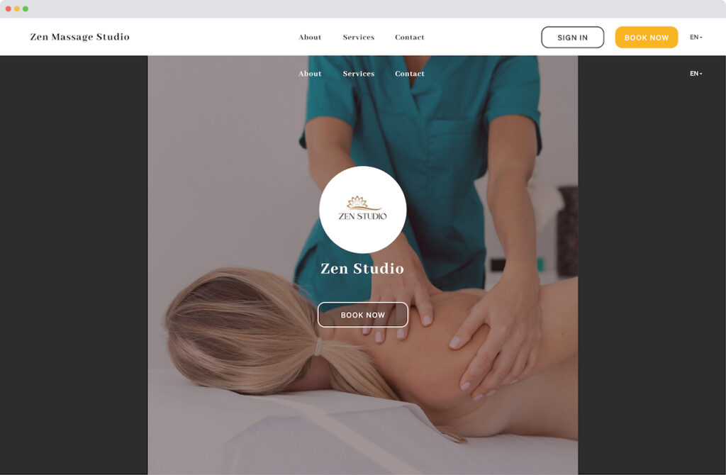 online booking for massage therapists