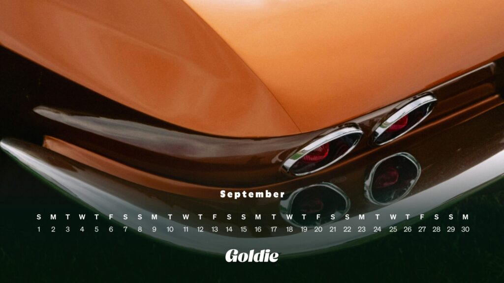 Vintage car calendar wallpaper desktop