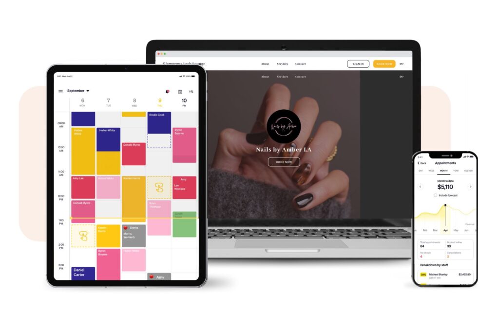 Goldie appointment scheduling app for salons