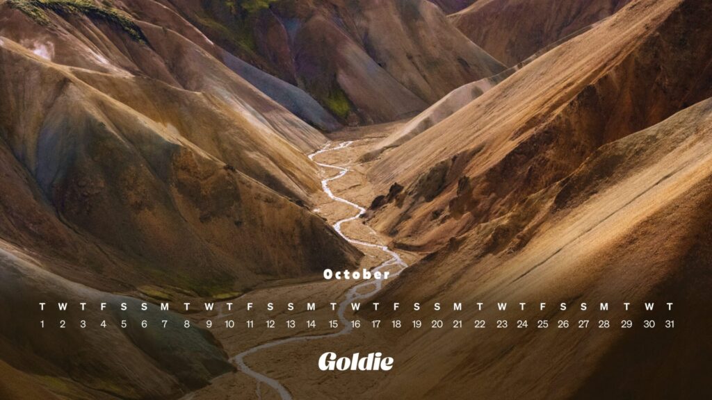 Mountain valley wallpaper calendar desktop