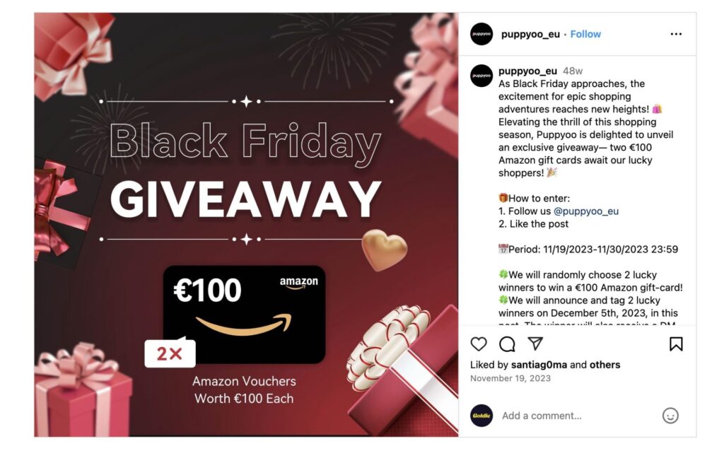 Black Friday giveaway ideas