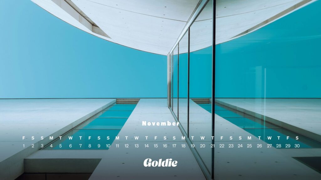 Mirror building wallpaper calendar desktop