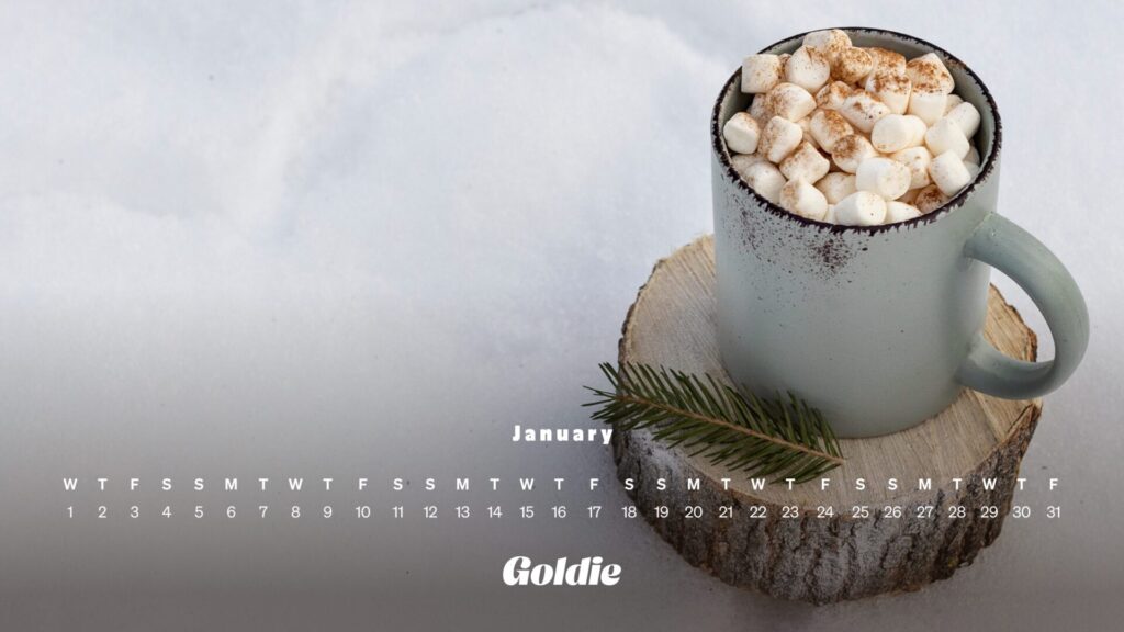 Marshmallow Chocolate Calendar Wallpaper Desktop