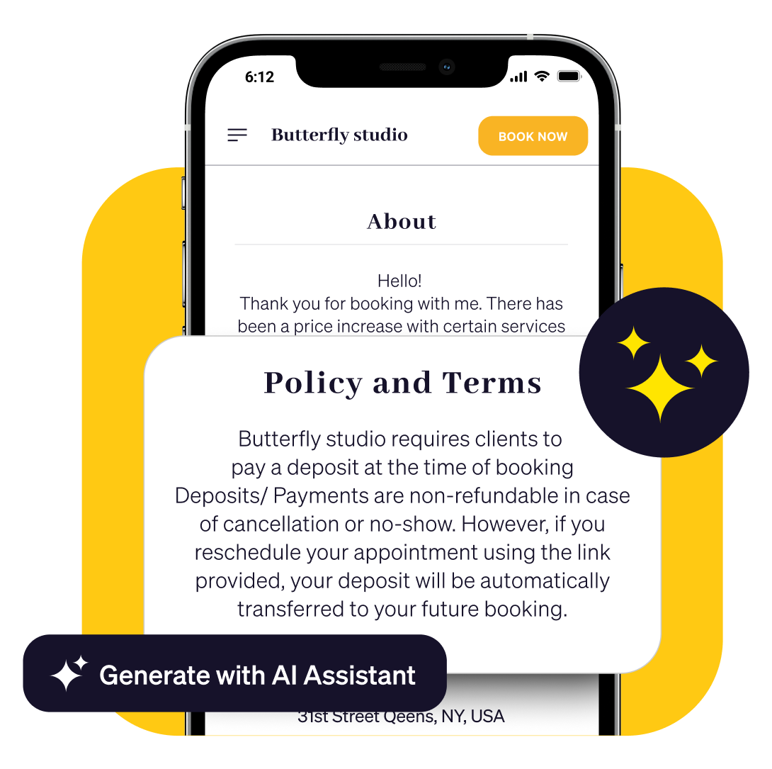 Goldie policy and terms generator